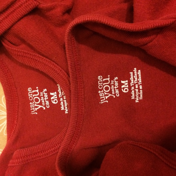 [carter’s] boy’s red bodysuit long sleeve - Picture 5 of 6